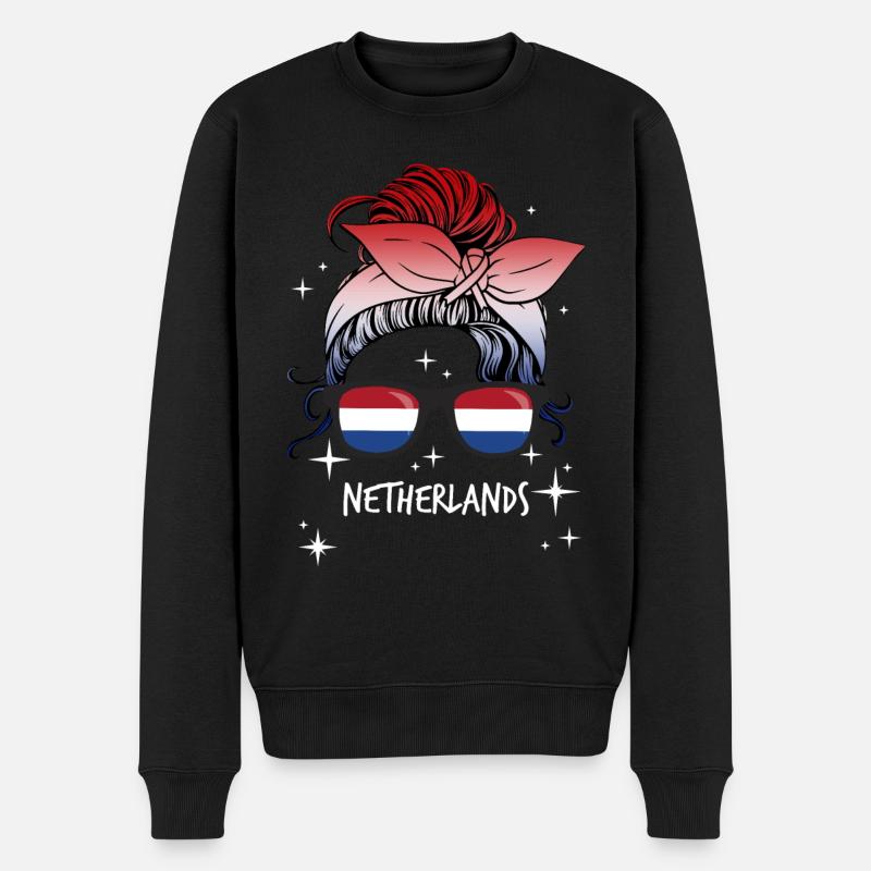 Antilles néerlandaises - Pull Premium bio Homme - noir