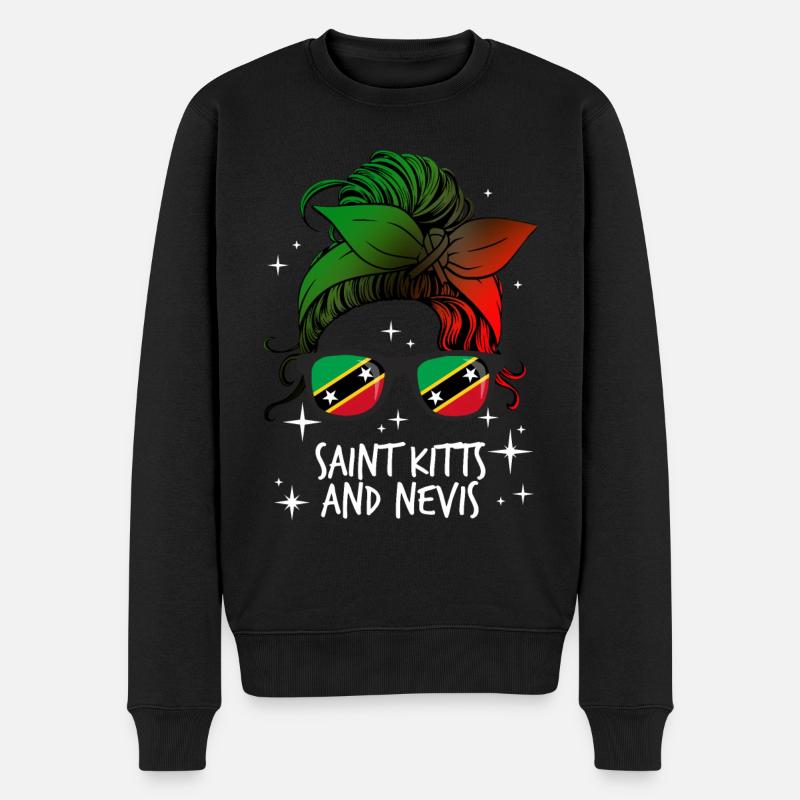 Saint Kitts et Nevis - Pull Premium bio Homme - noir