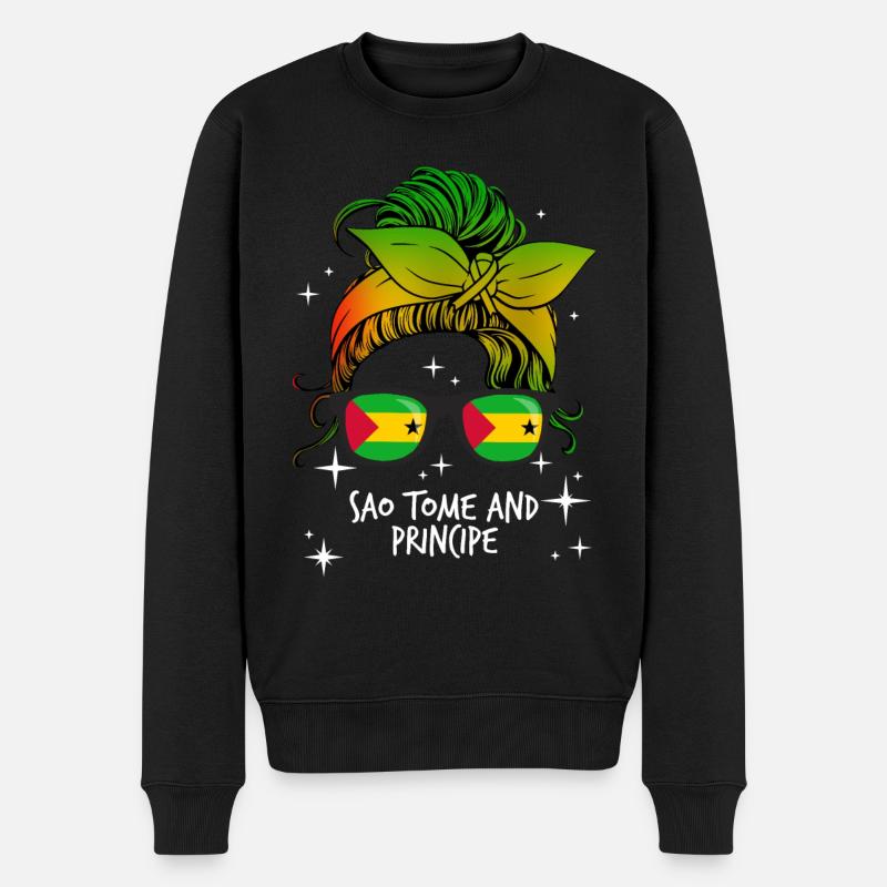 Sao Tomé et Principe - Pull Premium bio Homme - noir