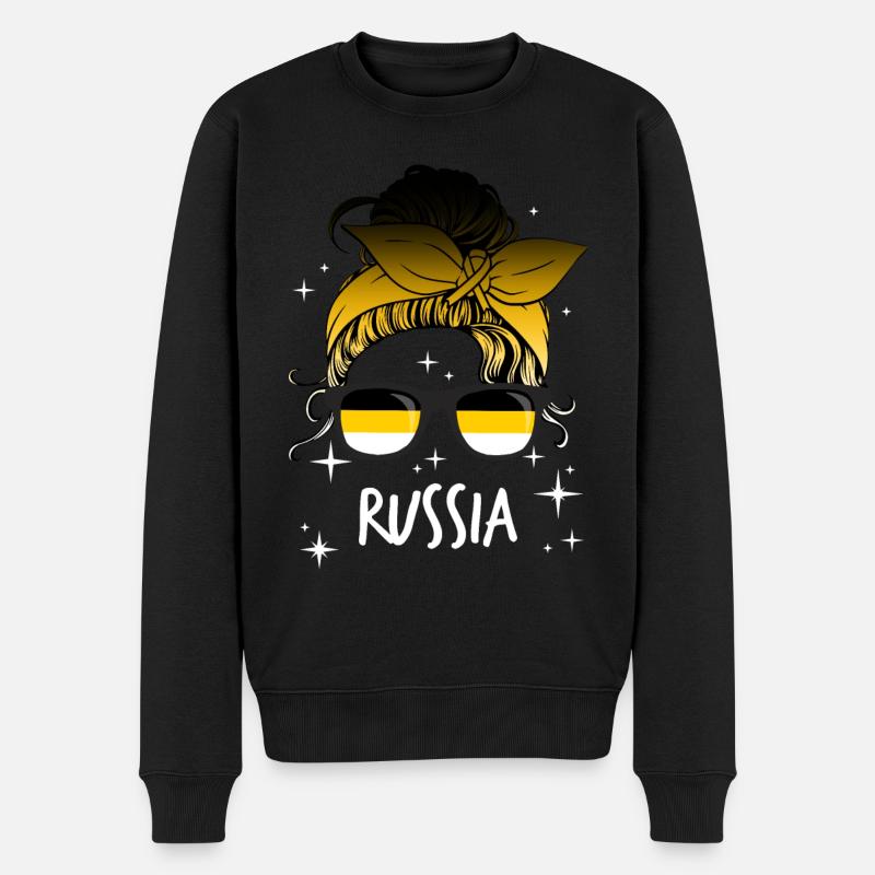 Russisches Kaiserreich - Männer Premium Bio Pullover - Schwarz