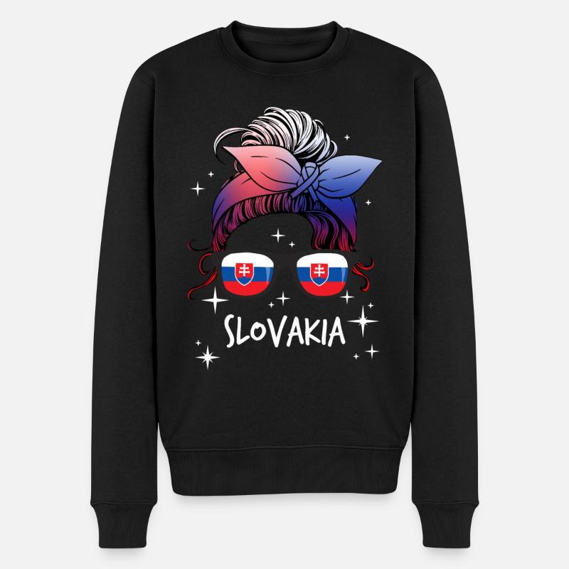 Slovaquie - Pull Premium bio Homme - noir