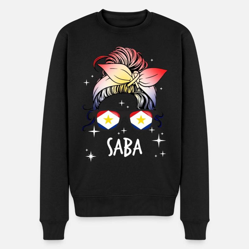 Saba - Männer Premium Bio Pullover - Schwarz