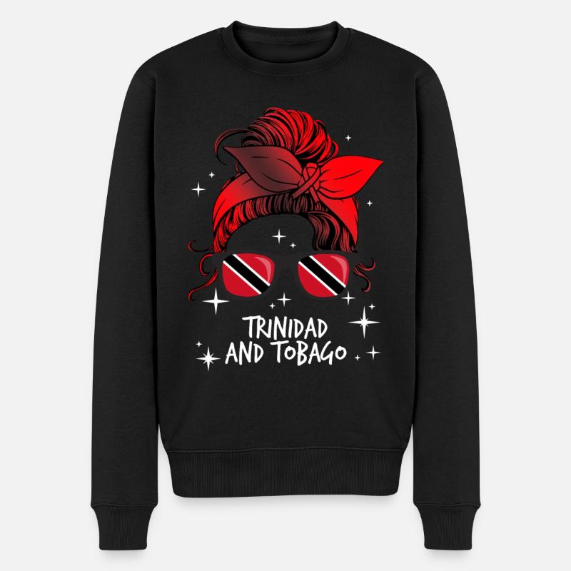 Trinité et Tobago - Pull Premium bio Homme - noir