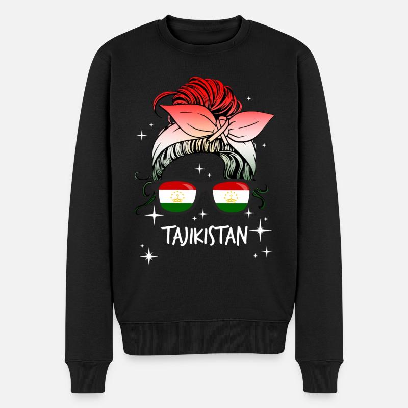 Tadjikistan (en anglais) - Pull Premium bio Homme - noir