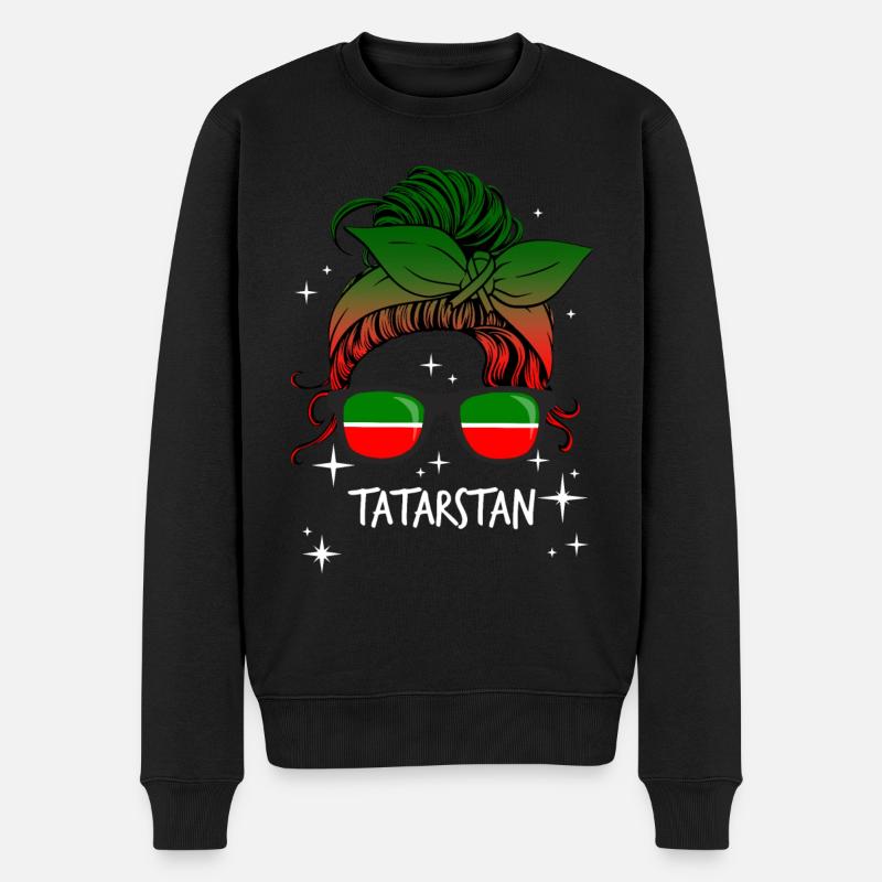 Tatarstan - Pull Premium bio Homme - noir