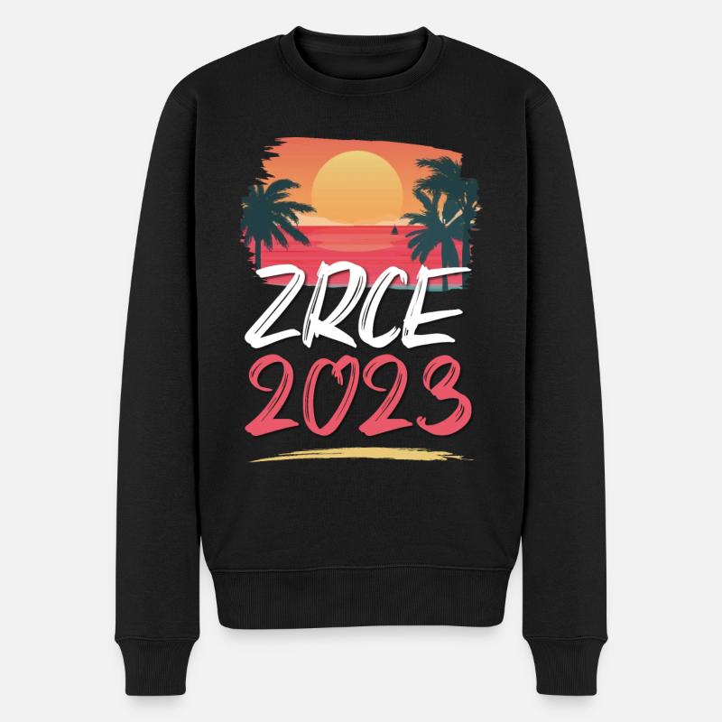 Zrce 2023 - Männer Premium Bio Pullover - Schwarz
