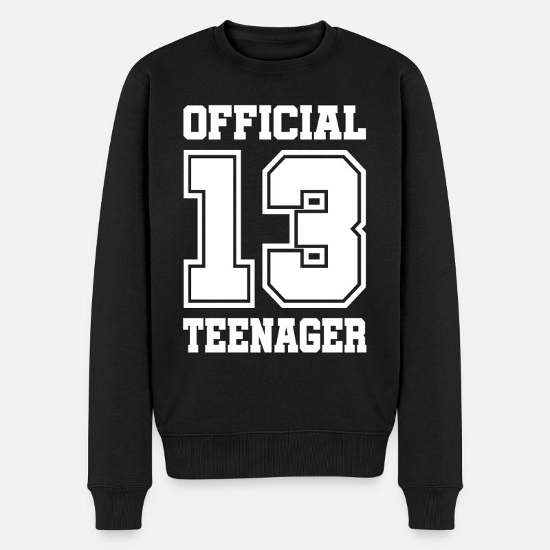 13e anniversaire cadeau d’adolescent - Pull Premium bio Homme - noir