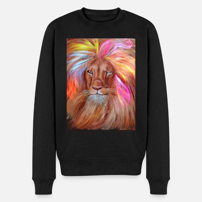 Lion Rose - Pull Premium bio Homme - noir