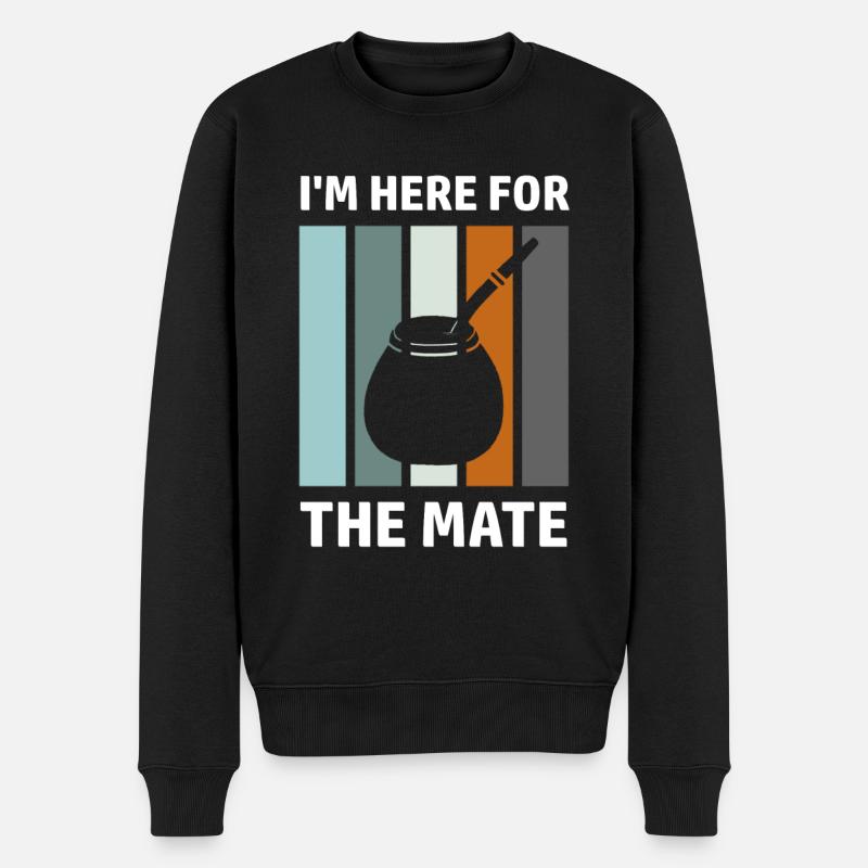 Mate Spruch Lateinamerika Südamerikaner Yerba - Männer Premium Bio Pullover - Schwarz