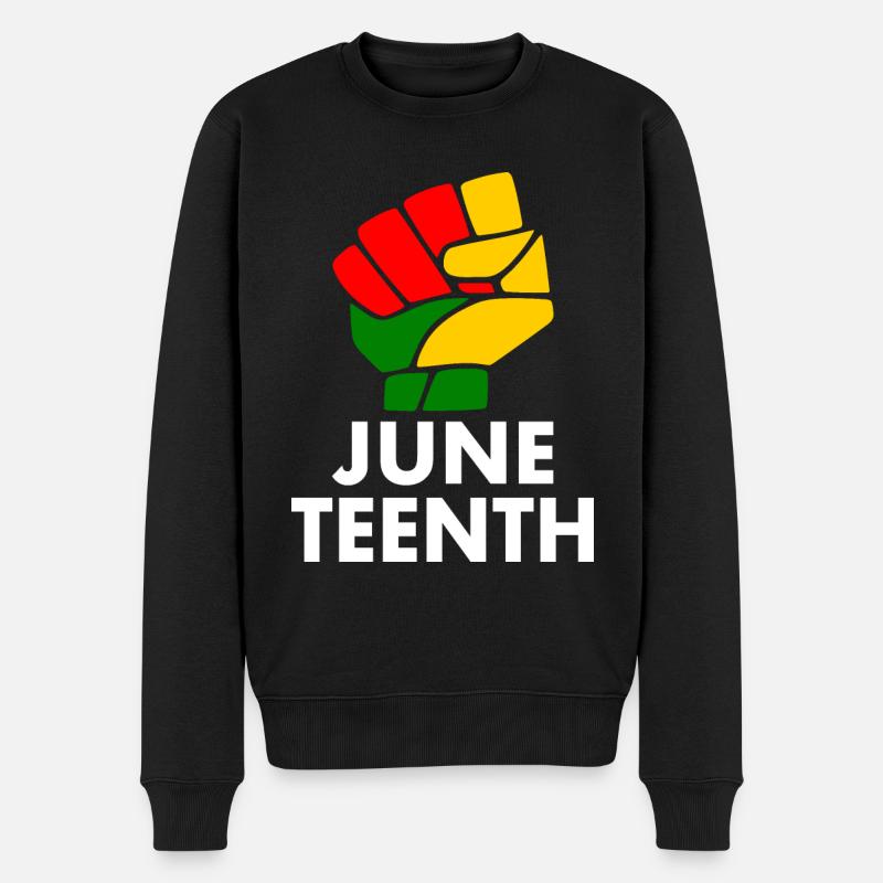 juneteenth - Pull Premium bio Homme - noir