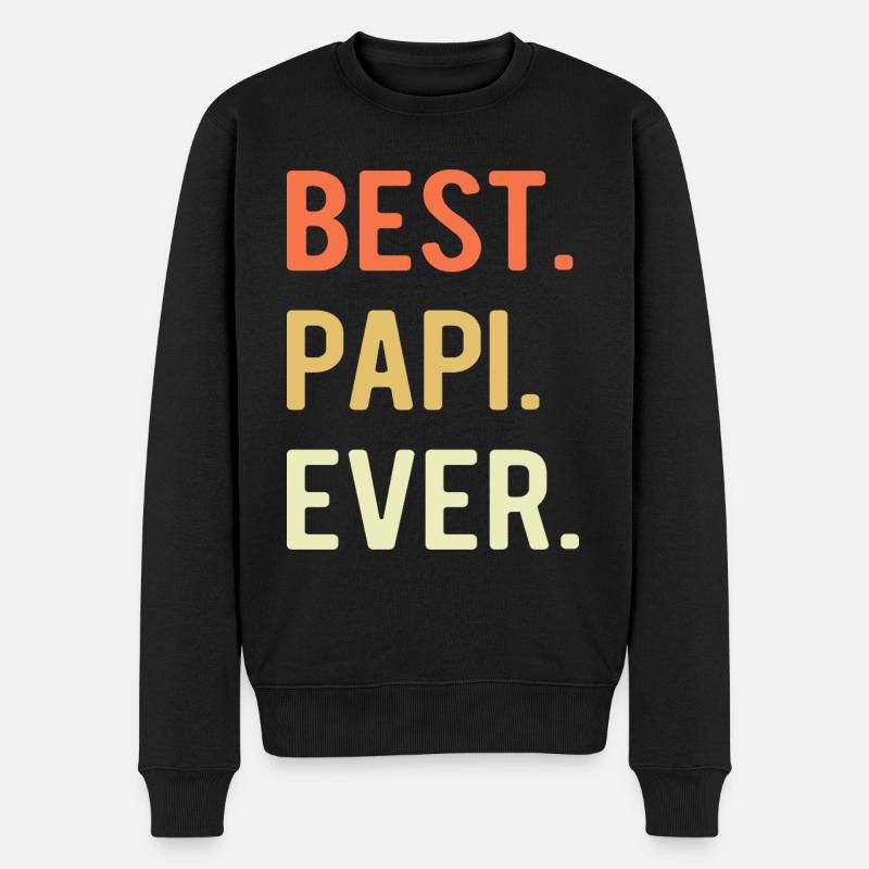 Père Père Père - Pull Premium bio Homme - noir