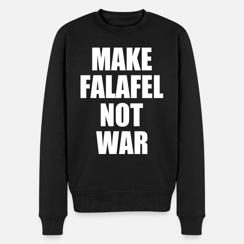 Make falafel not war - Pull Premium bio Homme - noir