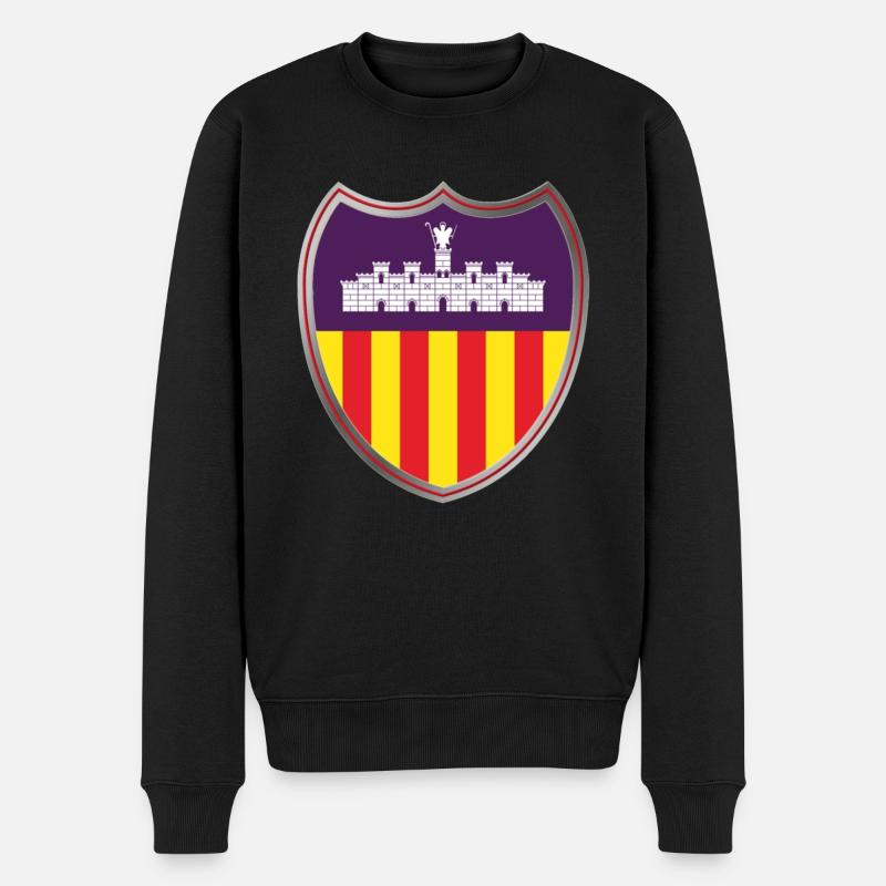 Mallorca (Wappen) - Männer Premium Bio Pullover - Schwarz
