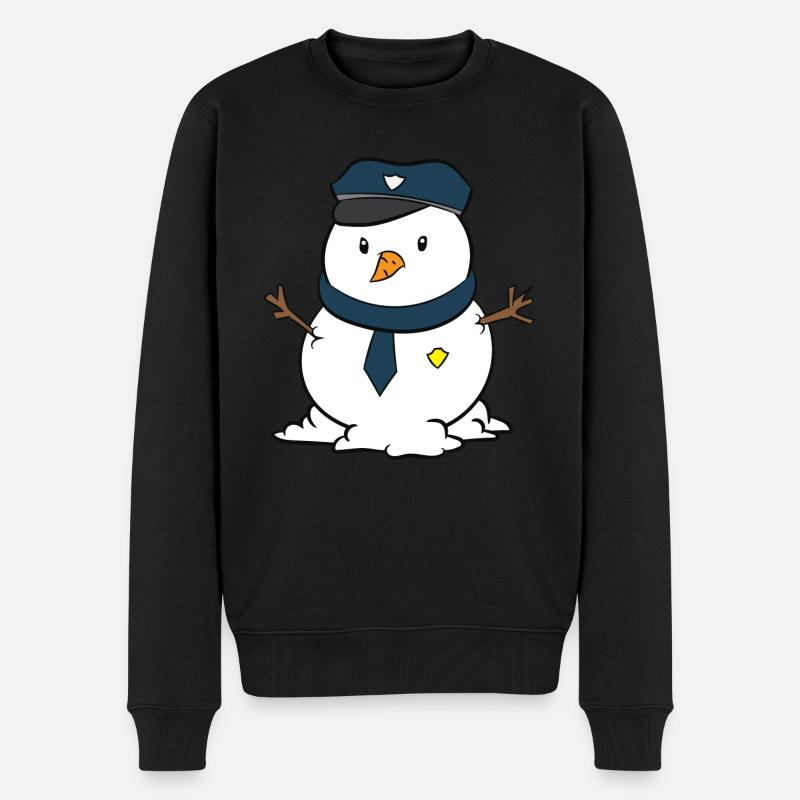 Père Noël Noël police enfants - Pull Premium bio Homme - noir