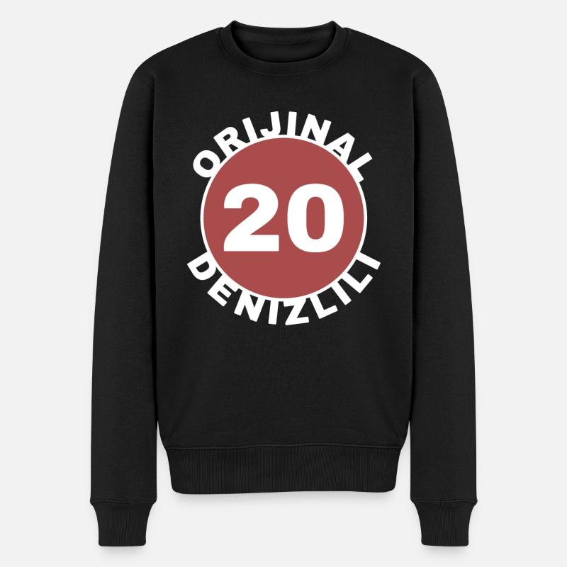 Denizli - Pull Premium bio Homme - noir