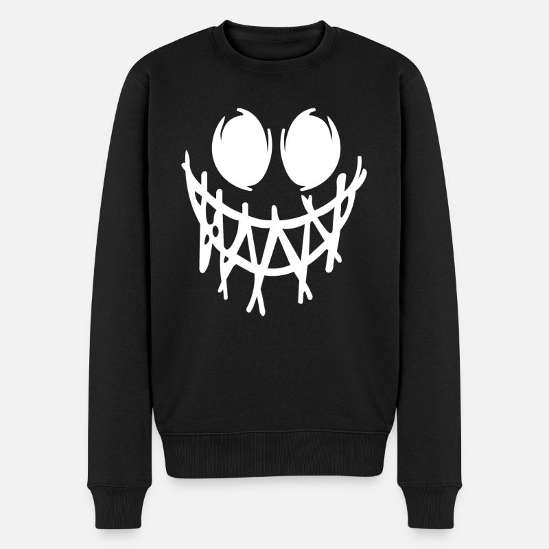 Sourire corrompu - Pull Premium bio Homme - noir