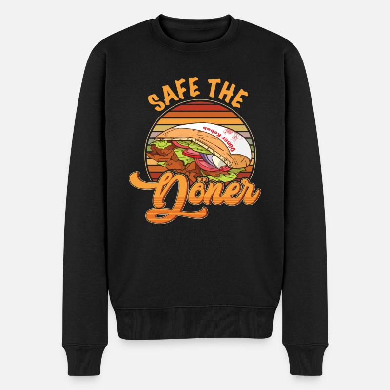 Save the Döner - Männer Premium Bio Pullover - Schwarz