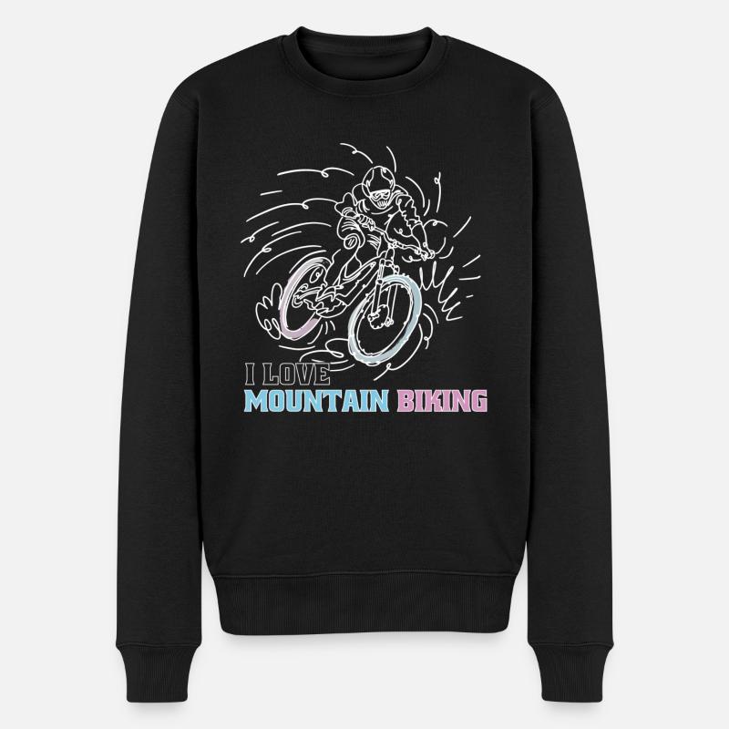 J’adore le VTT - Pull Premium bio Homme - noir