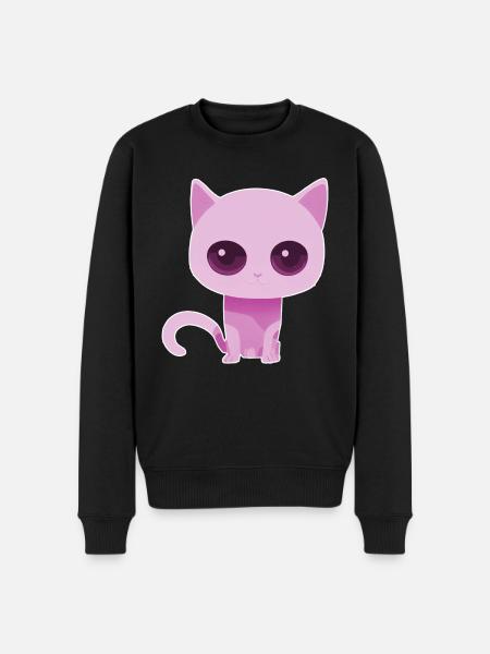 petit chat rose - Pull Premium bio Homme - noir