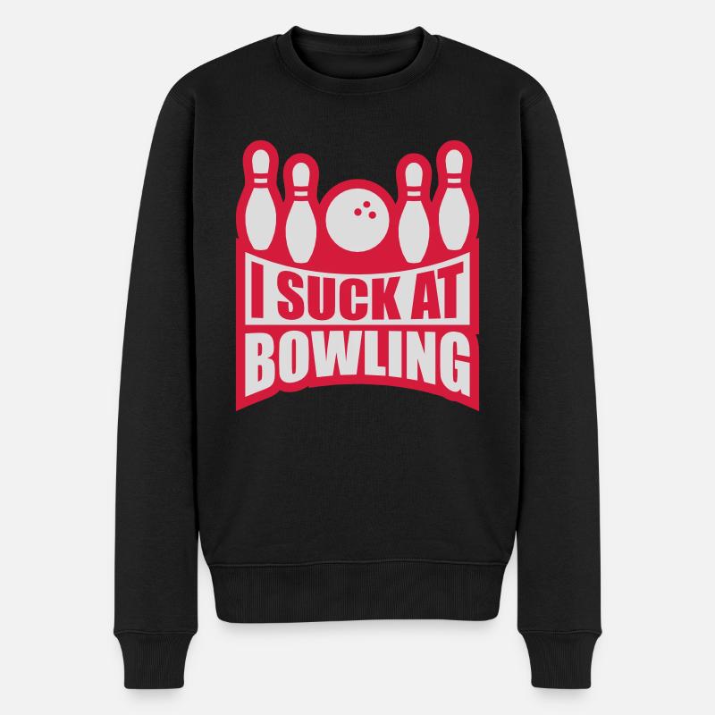 Je suis nul au bowling - Pull Premium bio Homme - noir