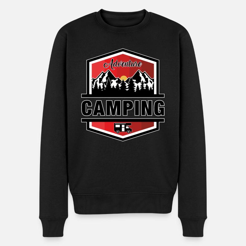 Camping - Pull Premium bio Homme - noir