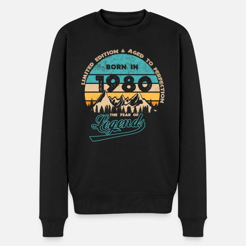 Légendes 1980 - Pull Premium bio Homme - noir