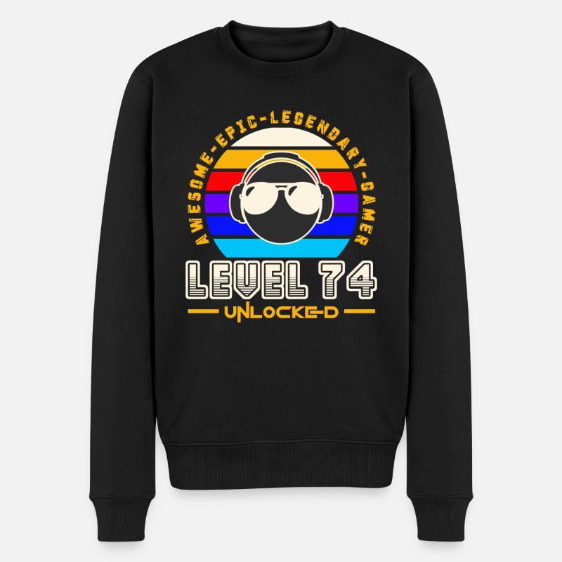 Level 74 - Pull Premium bio Homme - noir