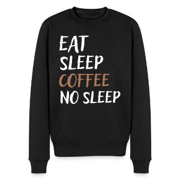 Manger Dormir Café Ne pas dormir - Pull Premium bio Homme - noir - Devant - Nico (187cm)