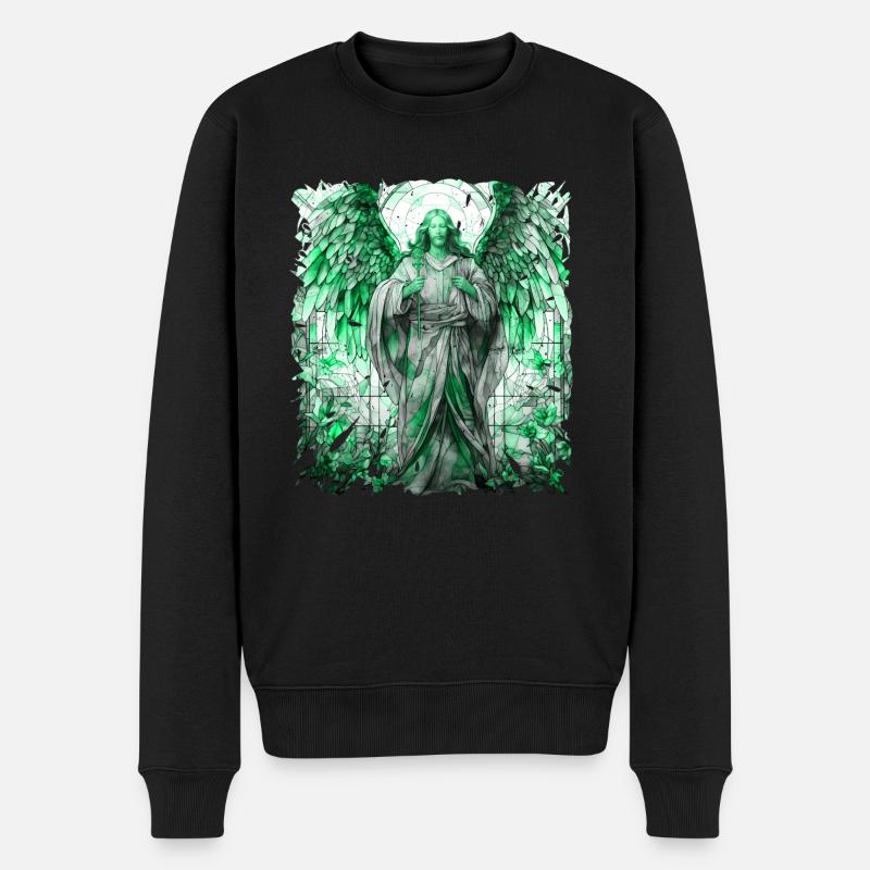 jesus bibel christliche religion christliches kreuz christlich - Männer Premium Bio Pullover - Schwarz