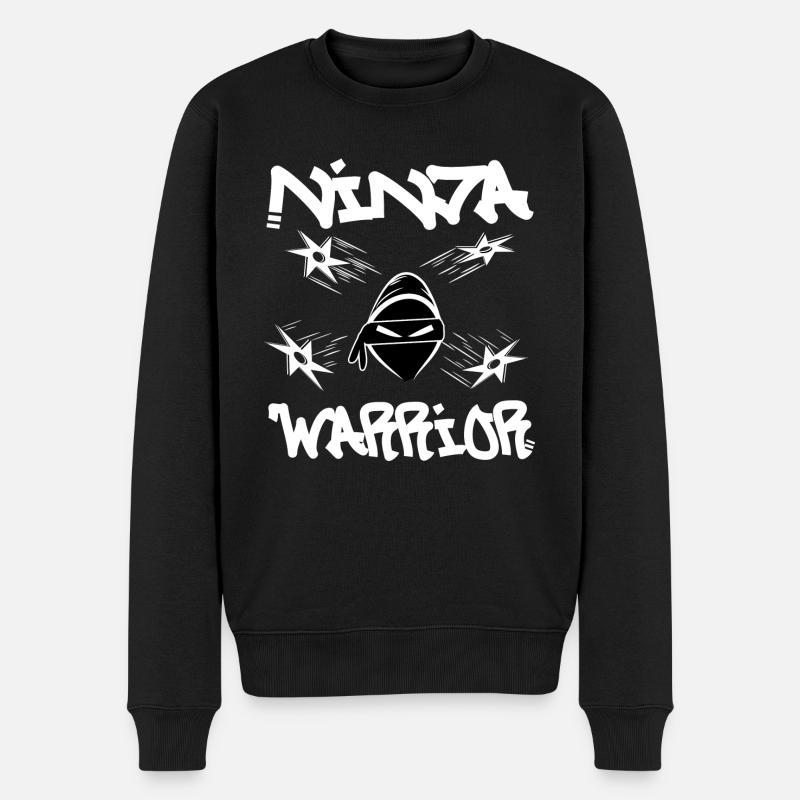 Ninja Warrior - Men's Premium Organic Jumper - black
