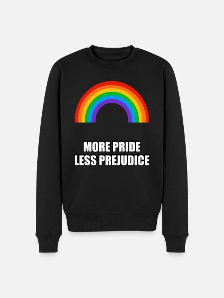 More Pride Less Prejudice - Men's Premium Organic Jumper - black