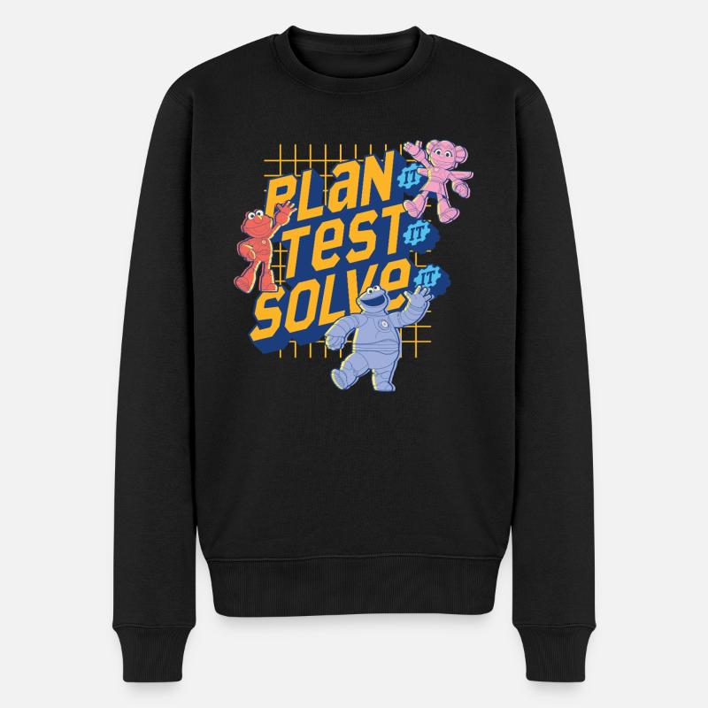 Mecha Builders Team Plan It, Test It, Solve It - Men's Premium Organic Jumper - black