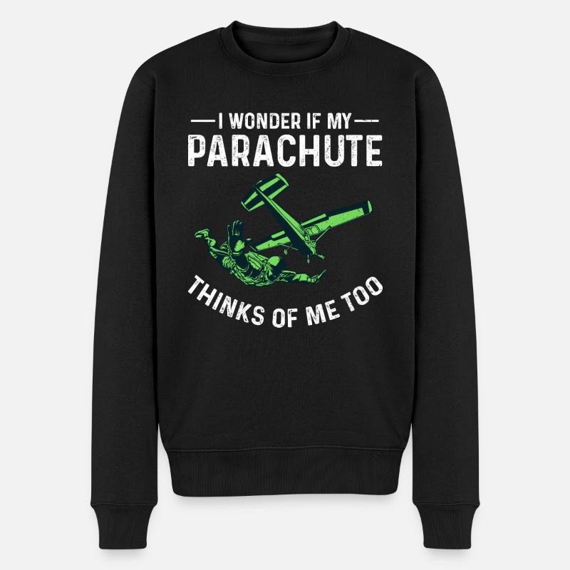 Parachute - Pull Premium bio Homme - noir