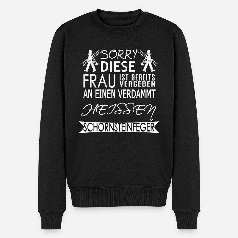 Bereits vergeben - Schornsteinfeger - Männer Premium Bio Pullover - Schwarz