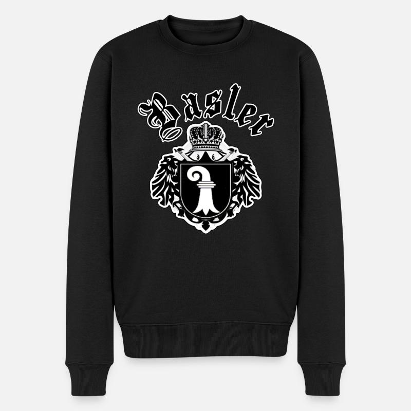 Armoiries de Bâle - Pull Premium bio Homme - noir