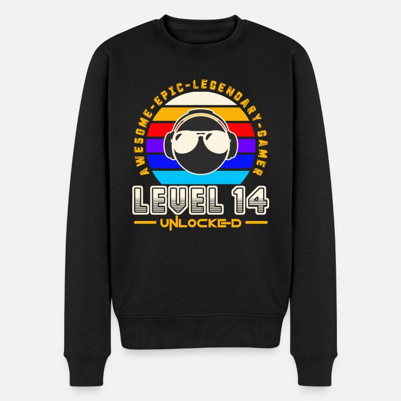 Level 14 - Pull Premium bio Homme - noir