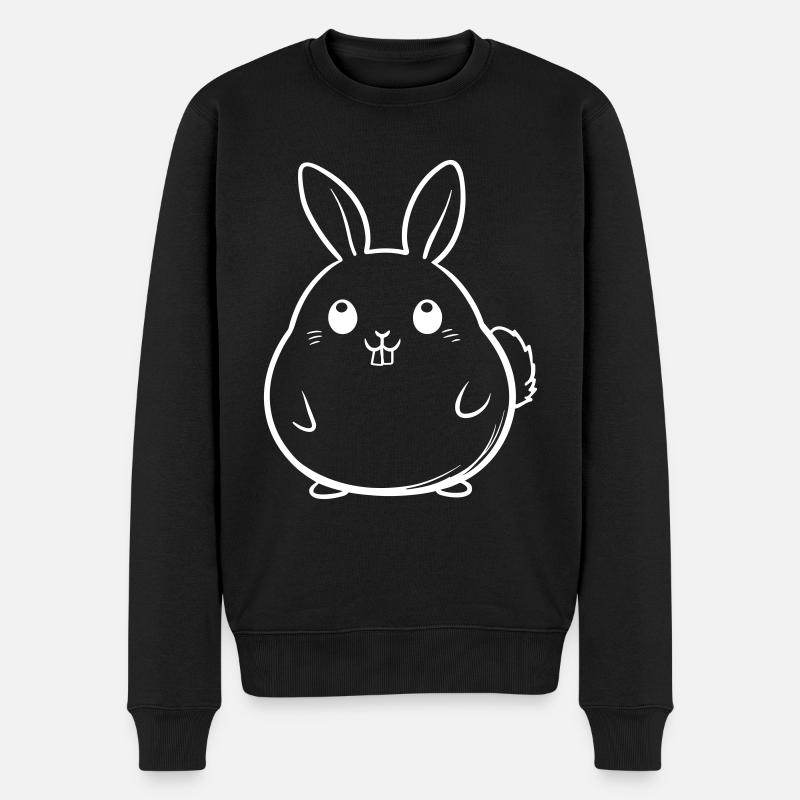 Lapin Drôle Mignon - Pull Premium bio Homme - noir