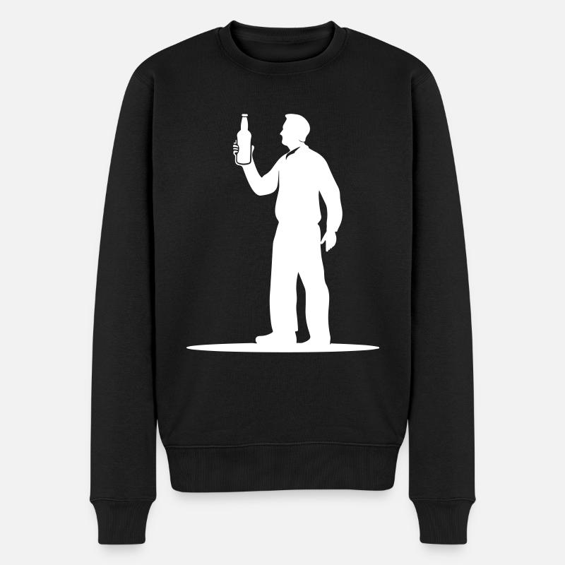 Boire de la bière - Pull Premium bio Homme - noir