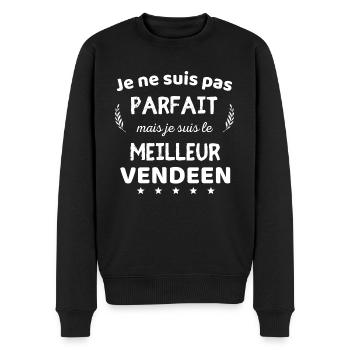 Je suis pas parfait je suis le meilleur vendéen - Pull Premium bio Homme - noir - Devant - Nico (187cm)