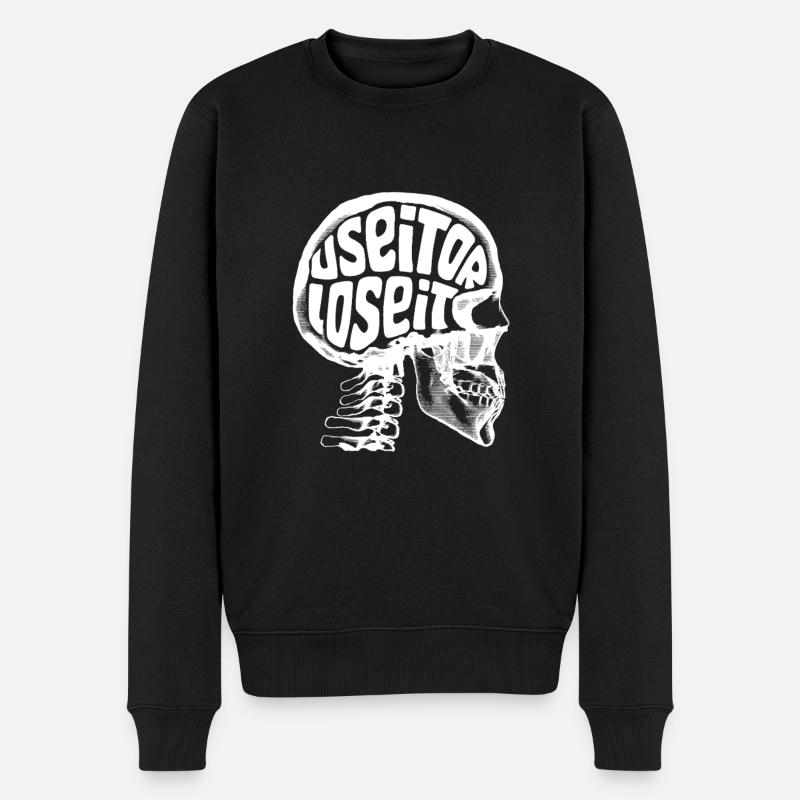 Utilisez-le ou perdez-le - Pull Premium bio Homme - noir