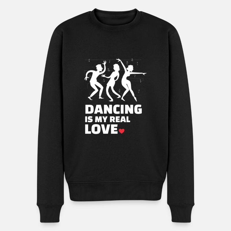 Ich Liebe Es Zu Tanzen - Männer Premium Bio Pullover - Schwarz