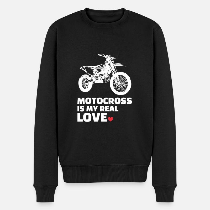 J’adore le motocross - Pull Premium bio Homme - noir