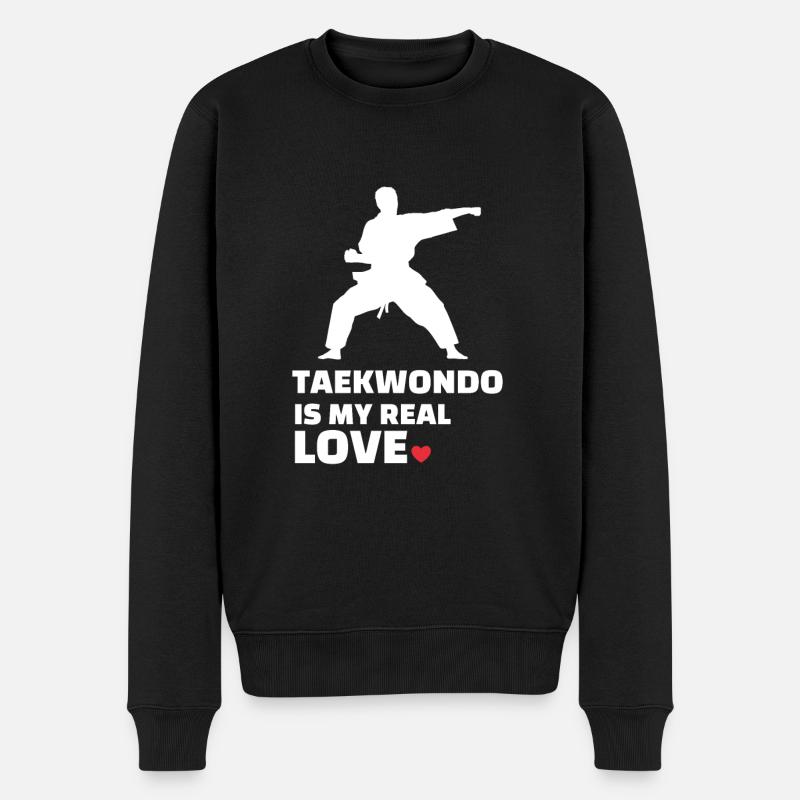 J’adore le Taekwondo - Pull Premium bio Homme - noir
