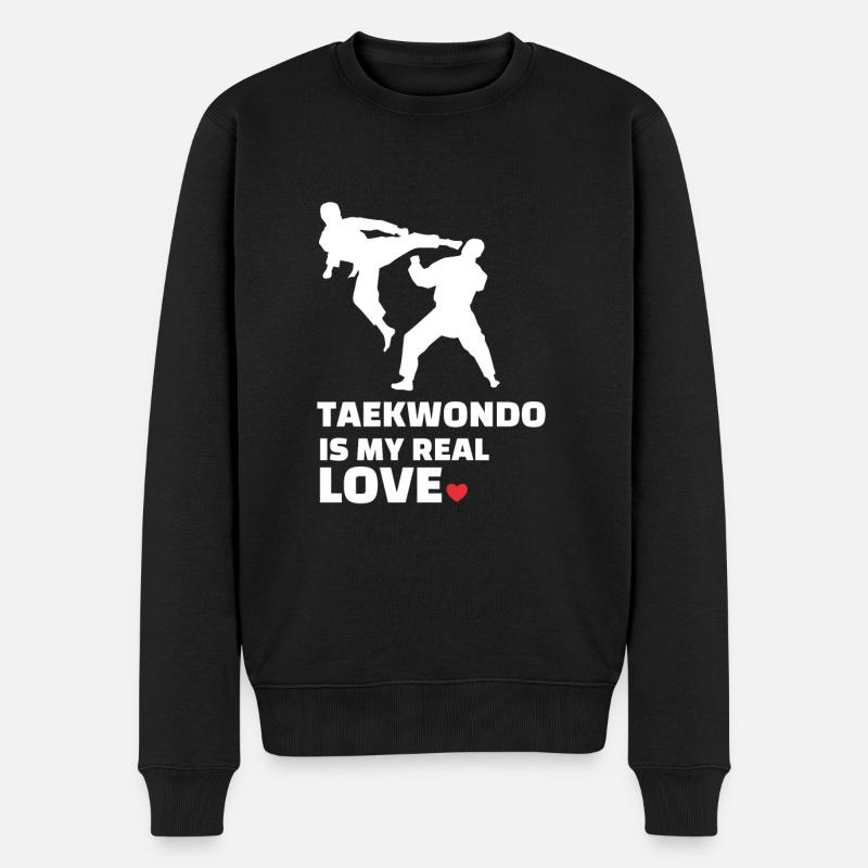 J’adore le Taekwondo - Pull Premium bio Homme - noir