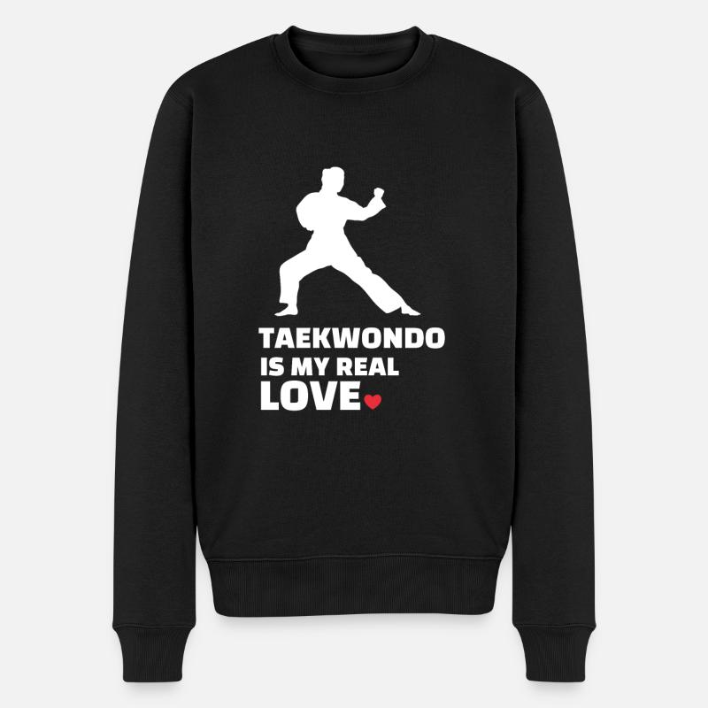 J’adore le Taekwondo - Pull Premium bio Homme - noir