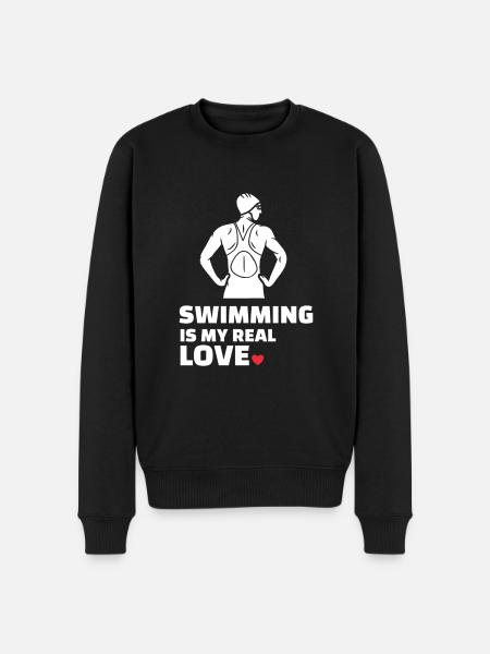 J’adore nager - Pull Premium bio Homme - noir