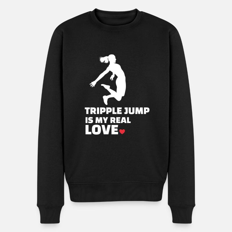 J’adore le triple saut - Pull Premium bio Homme - noir