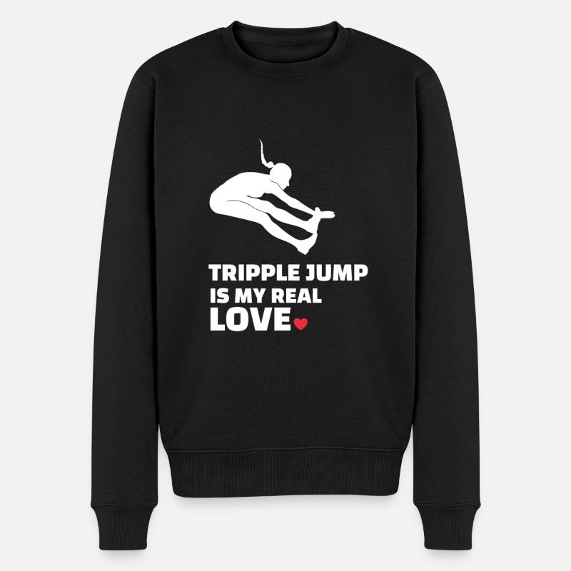J’adore le triple saut - Pull Premium bio Homme - noir