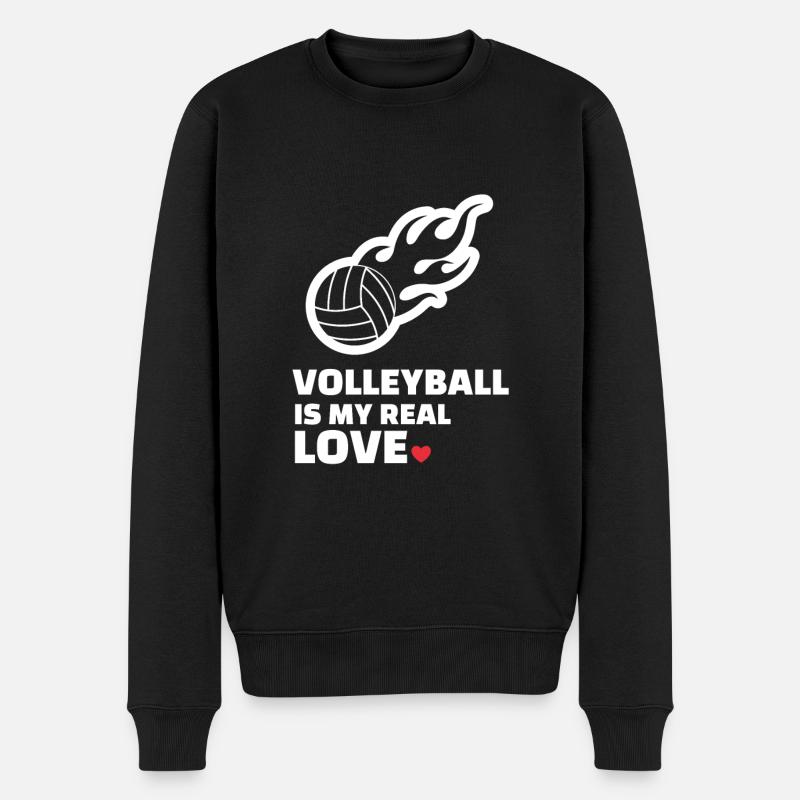 J’adore le volleyball - Pull Premium bio Homme - noir