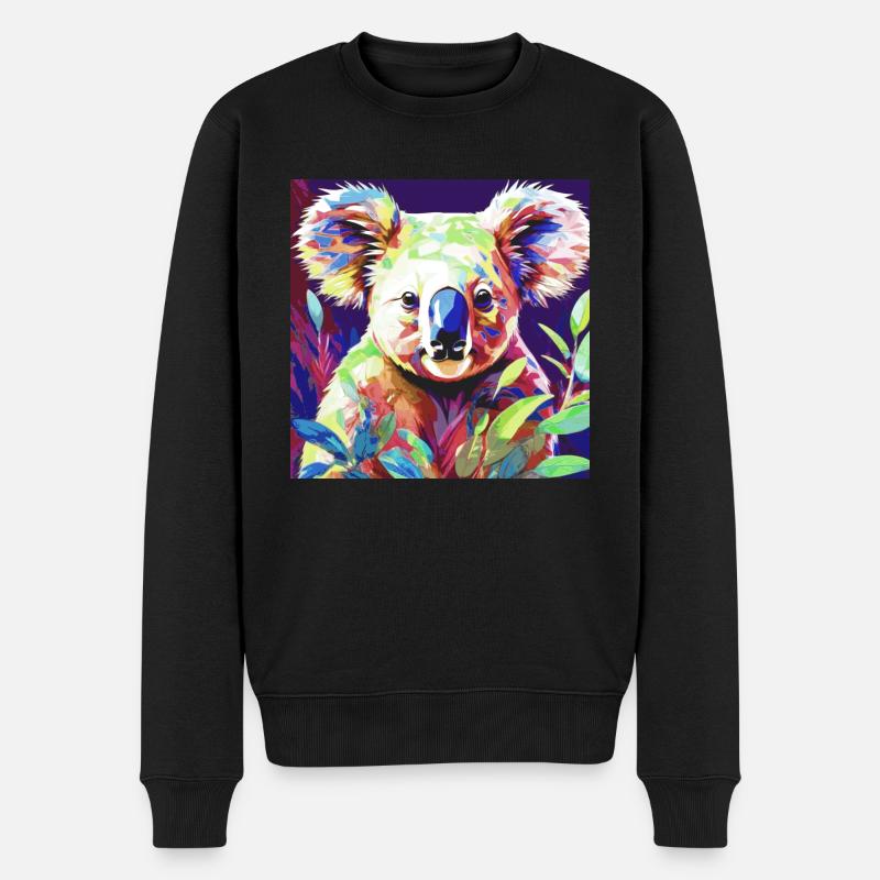 Koala, koala ours, illustration - Pull Premium bio Homme - noir